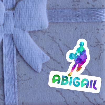 Sticker Abigail Basketball Player Notebook Image