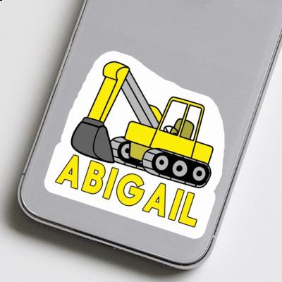 Sticker Abigail Excavator Image