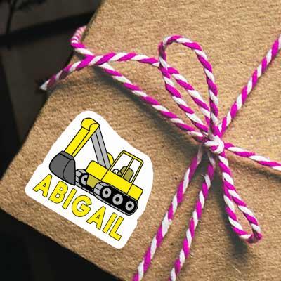 Sticker Abigail Excavator Notebook Image