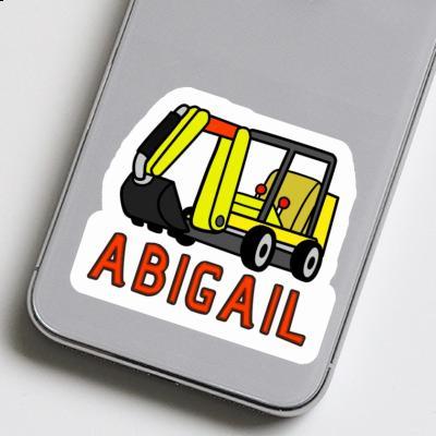 Mini-Excavator Sticker Abigail Notebook Image