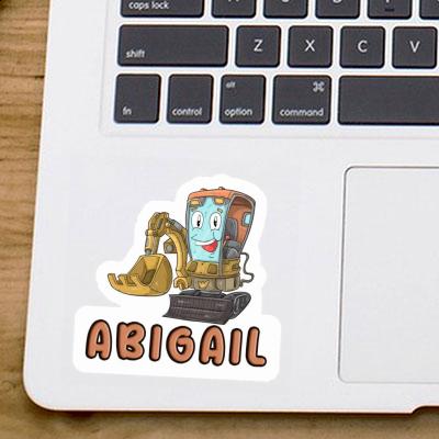 Sticker Excavator Abigail Image