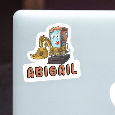 Sticker Excavator Abigail Notebook Image