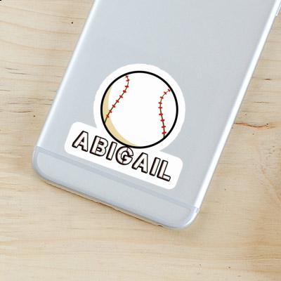 Sticker Baseball Abigail Notebook Image