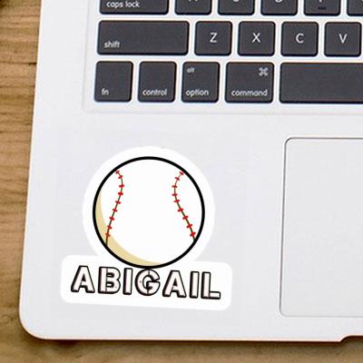 Sticker Baseball Abigail Laptop Image