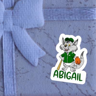 Sticker Abigail Baseball Cat Image