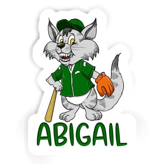 Sticker Abigail Baseball-Katze Image