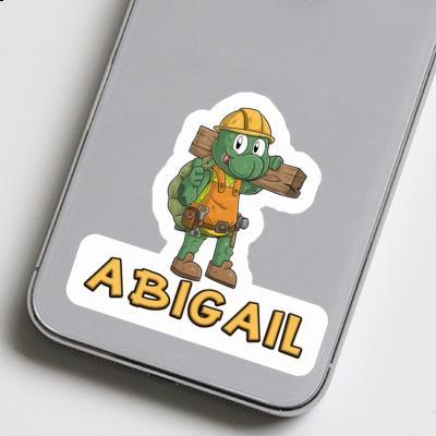 Sticker Construction worker Abigail Gift package Image