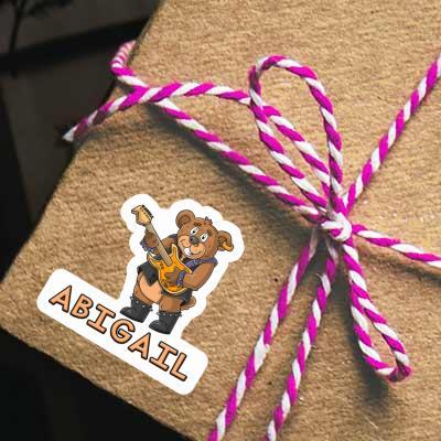 Sticker Gitarrist Abigail Notebook Image