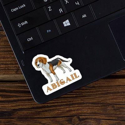 Beagle Dog Sticker Abigail Laptop Image