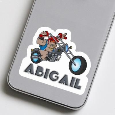 Sticker Motorbike Rider Abigail Notebook Image