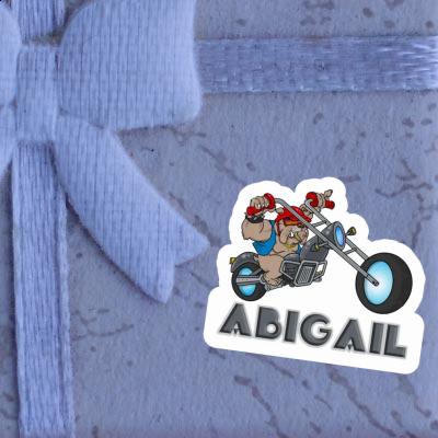 Sticker Motorbike Rider Abigail Notebook Image