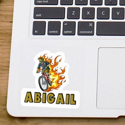 Freeride Biker Sticker Abigail Notebook Image