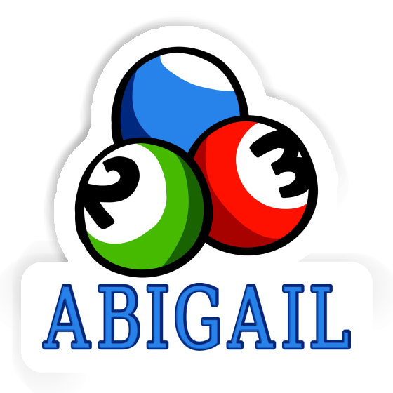 Billiard Ball Sticker Abigail Gift package Image