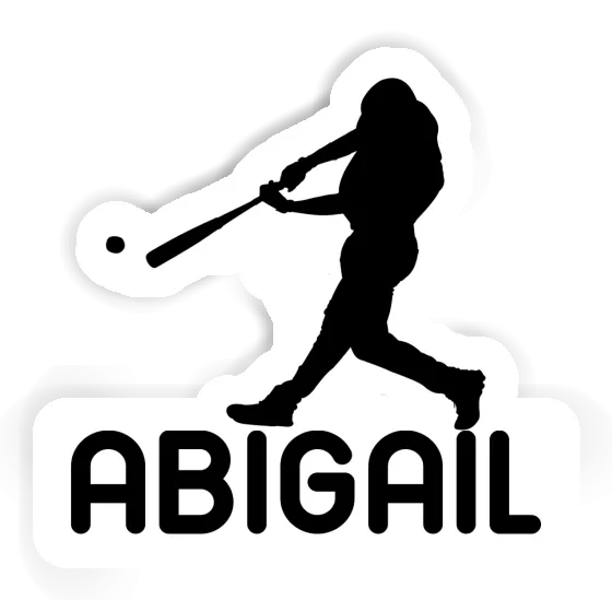 Baseball Player Sticker Abigail Image