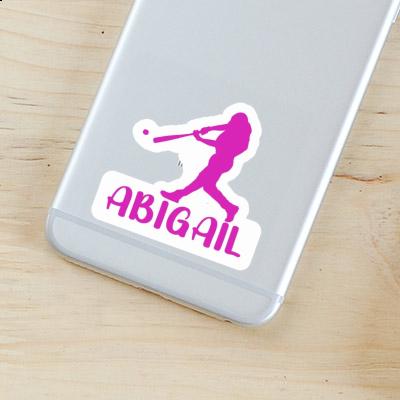 Abigail Sticker Baseball Player Laptop Image