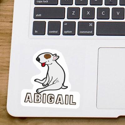 Bull Terrier Sticker Abigail Laptop Image