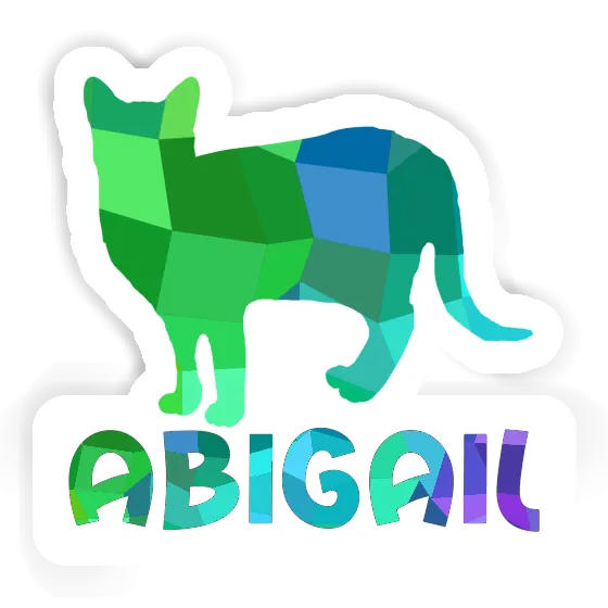 Abigail Autocollant Chat Notebook Image