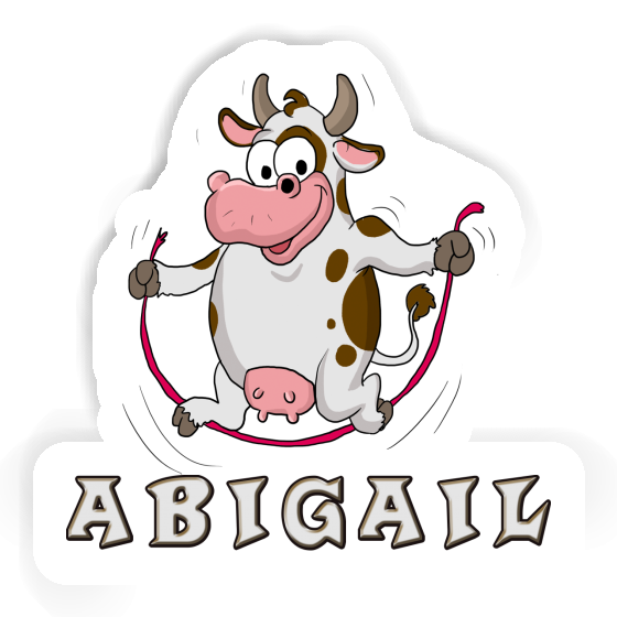 Sticker Fitness-Kuh Abigail Notebook Image