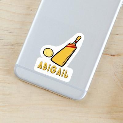 Abigail Sticker Cricket Bat Laptop Image