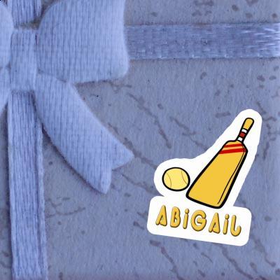 Abigail Sticker Cricket Bat Image