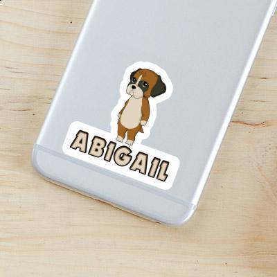 Sticker German Boxer Abigail Laptop Image