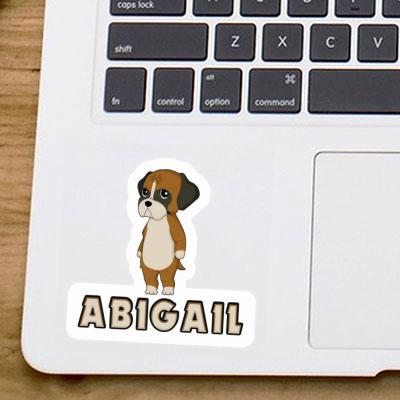 Abigail Autocollant German Boxer Notebook Image