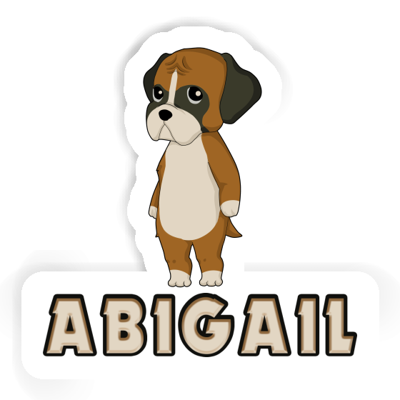 Sticker German Boxer Abigail Laptop Image