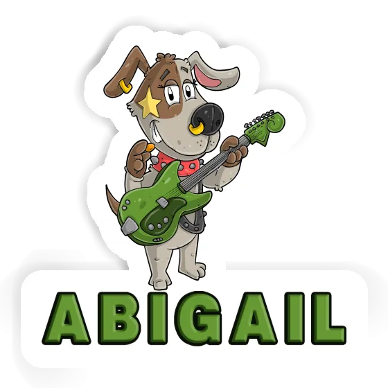 Sticker Abigail Guitarist Laptop Image