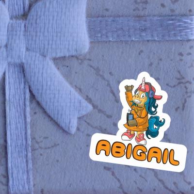 Abigail Sticker Hip-Hop Unicorn Notebook Image