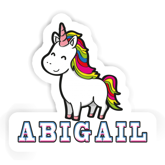 Sticker Abigail Einhorn Laptop Image