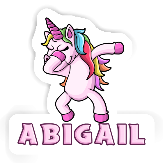 Abigail Sticker Dabbing Unicorn Image