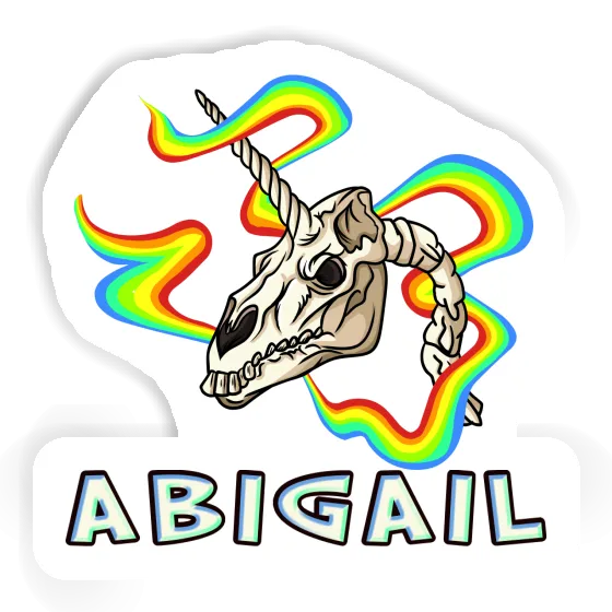 Abigail Sticker Unicorn Skull Notebook Image