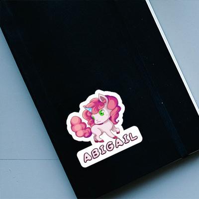 Sticker Abigail Unicorn Laptop Image