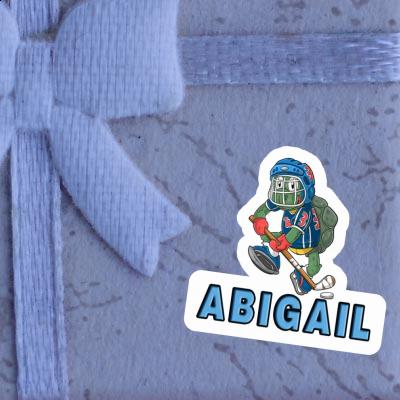 Abigail Sticker Ice-Hockey Player Laptop Image