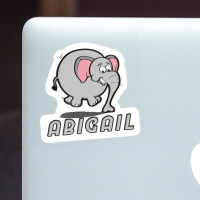 Abigail Sticker Jumping Elephant Notebook Image