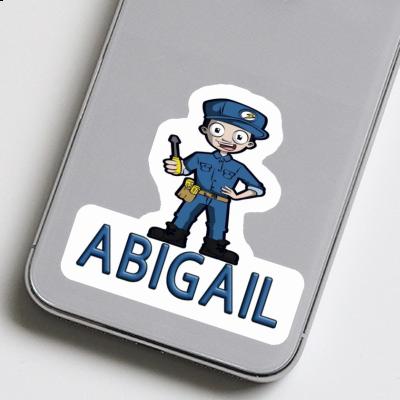 Autocollant Électricien Abigail Image