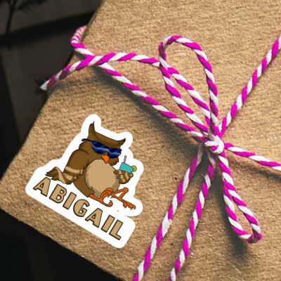 Cool Owl Sticker Abigail Laptop Image