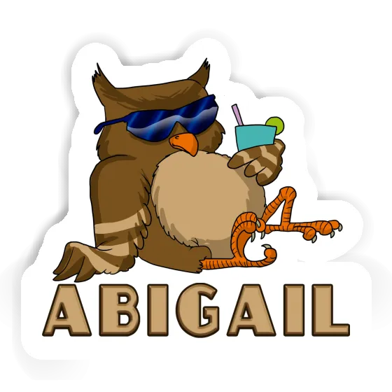 Cool Owl Sticker Abigail Notebook Image