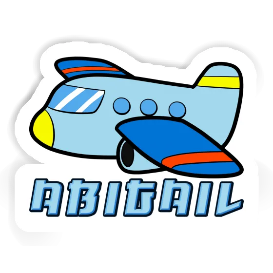 Sticker Airplane Abigail Notebook Image