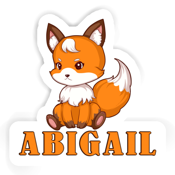 Sticker Abigail Sitting Fox Laptop Image