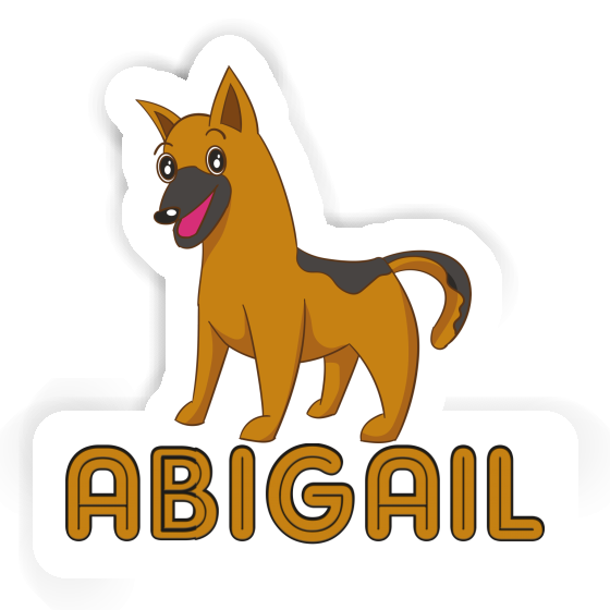 Aufkleber Schäferhund Abigail Notebook Image