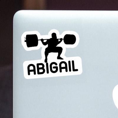 Abigail Sticker Weightlifter Laptop Image