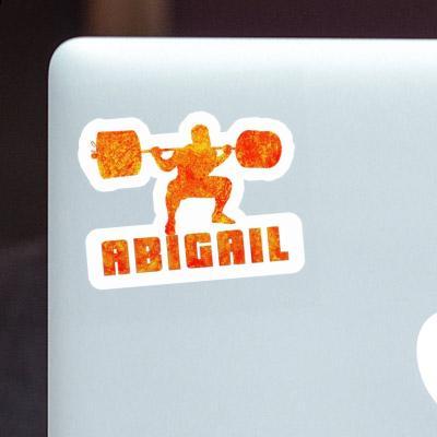 Weightlifter Sticker Abigail Notebook Image