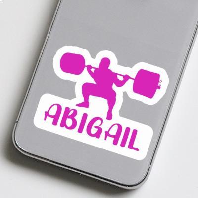 Weightlifter Sticker Abigail Laptop Image