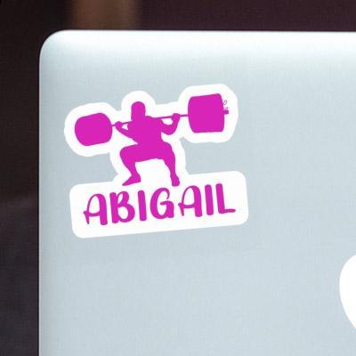 Weightlifter Sticker Abigail Notebook Image