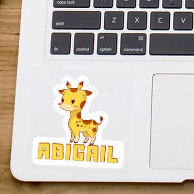 Giraffe Sticker Abigail Laptop Image