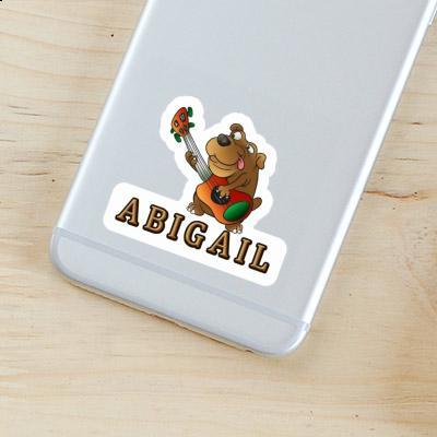 Abigail Sticker Guitar Dog Image