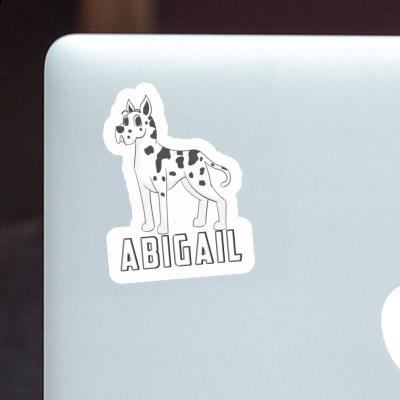 Great Dane Dog Sticker Abigail Laptop Image