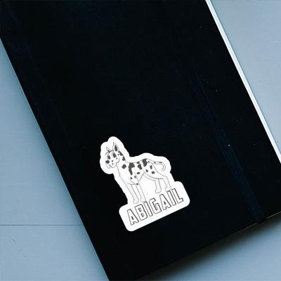 Great Dane Dog Sticker Abigail Notebook Image