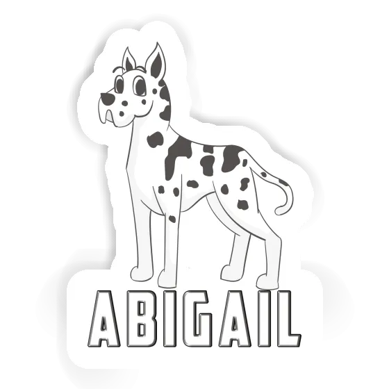 Great Dane Dog Sticker Abigail Gift package Image